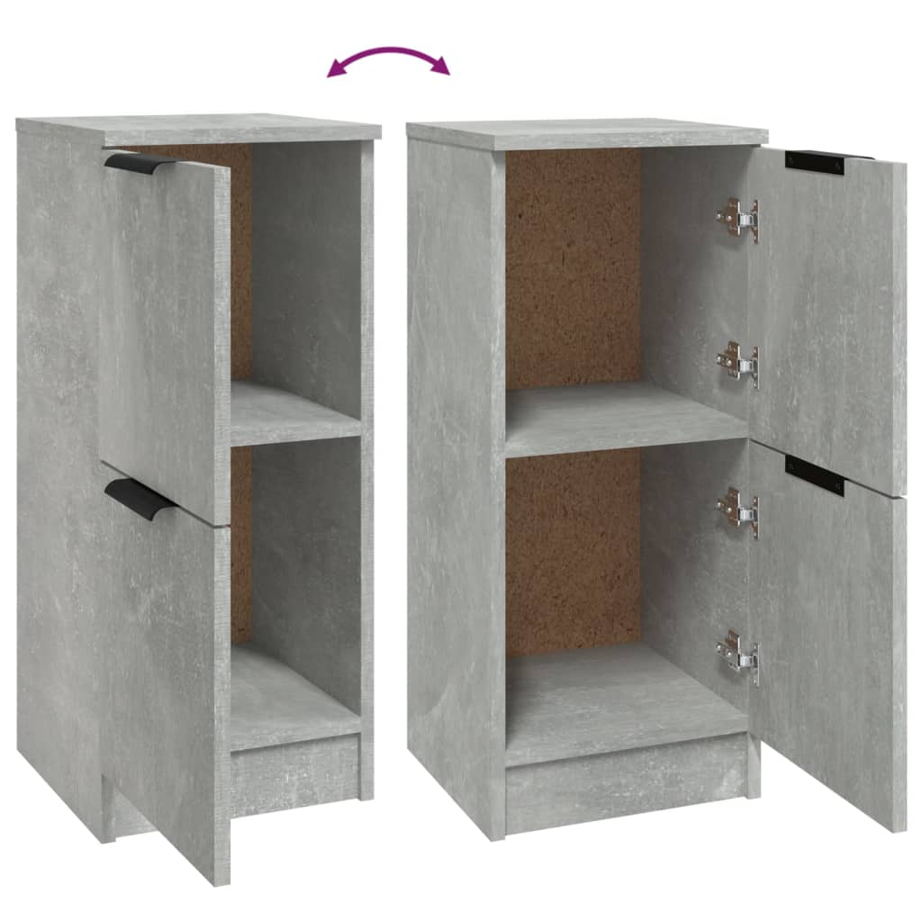 Komoda siva boja betona 30 x 30 x 70 cm od konstruiranog drva
