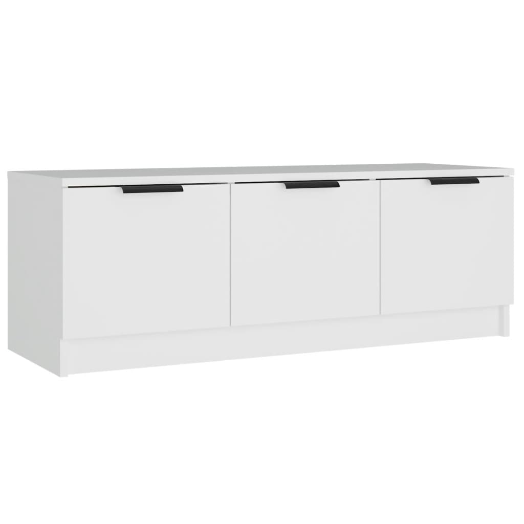 TV ormarić bijeli 102 x 35 x 36,5 cm od konstruiranog drva