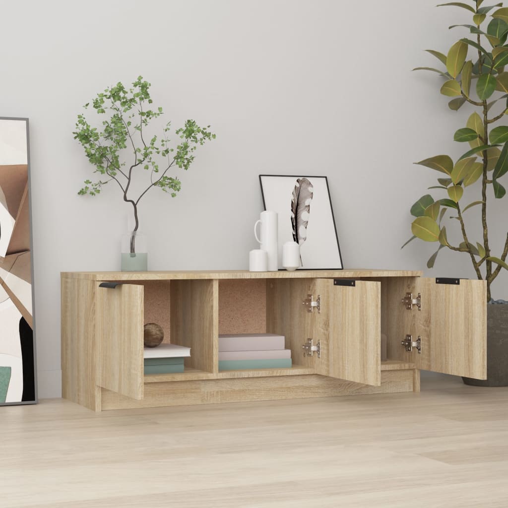TV ormarić boja hrasta 102x35x36,5 cm od konstruiranog drva