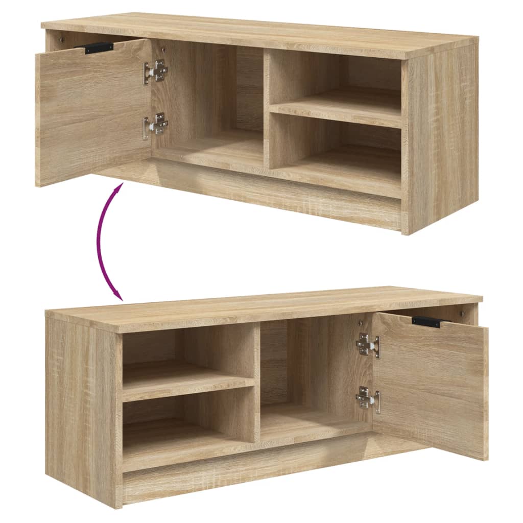 TV ormarić boja hrasta 102x35,5x36,5 cm od konstruiranog drva