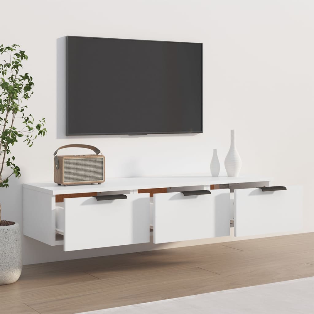 Zidni ormarić bijeli 102 x 30 x 20 cm od konstruiranog drva