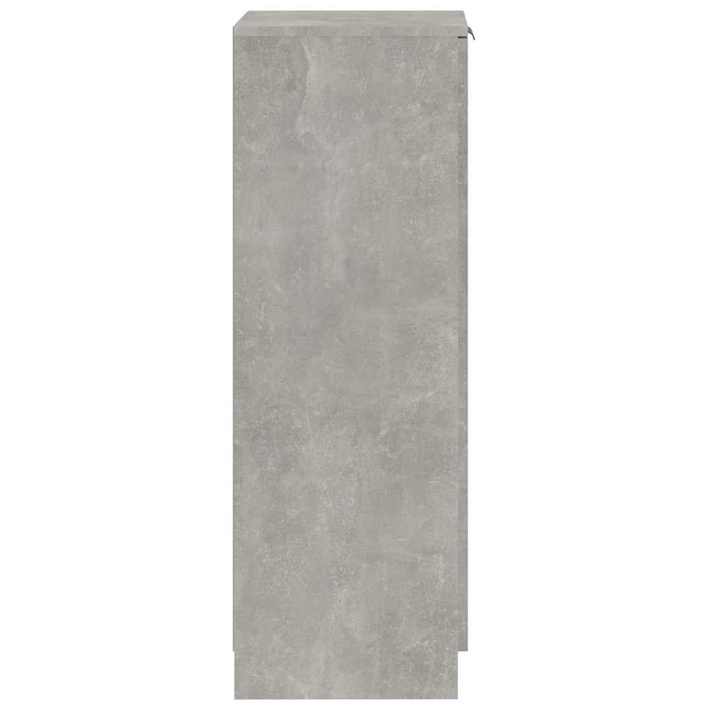 Ormarić za cipele boja betona 30x35x100 cm konstruirano drvo