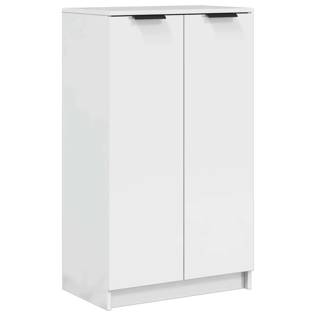 Ormarić za cipele sjajni bijeli 59x35x100,5 cm konstruirano drvo