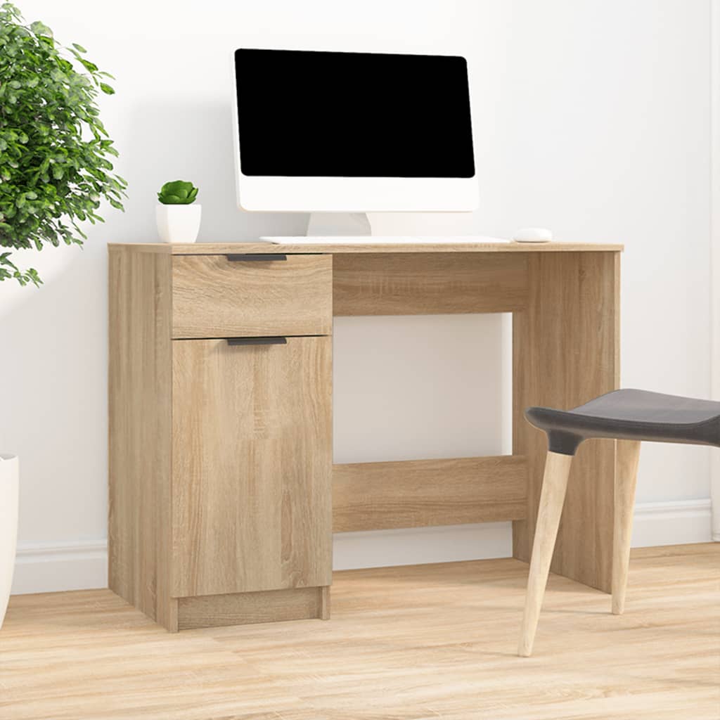 Radni stol boja hrasta sonome 100x50x75 cm konstruirano drvo
