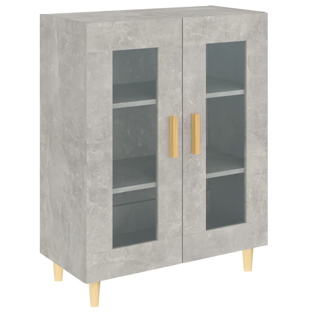 Komoda siva boja betona 69,5x34x90 cm od konstruiranog drva