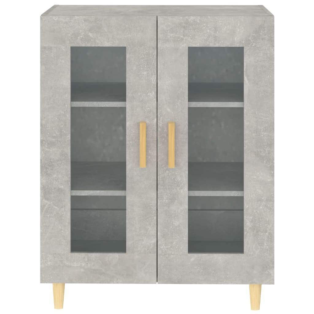Komoda siva boja betona 69,5x34x90 cm od konstruiranog drva