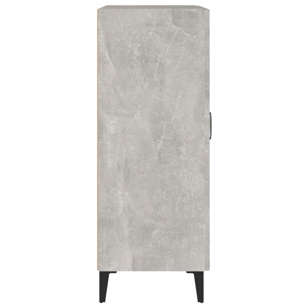 Komoda siva boja betona 69,5 x 34 x 90 cm od konstruiranog drva