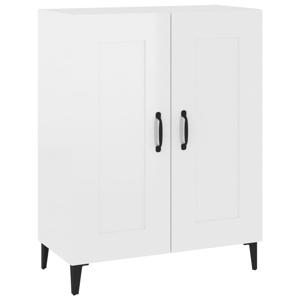 Komoda sjajna bijela 69,5x34x90 cm od konstruiranog drva