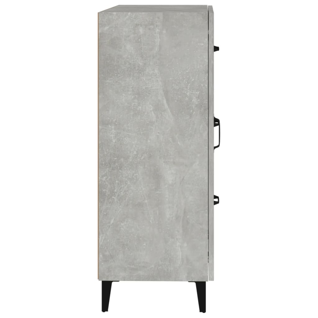 Komoda siva boja betona 69,5x34x90 cm od konstruiranog drva