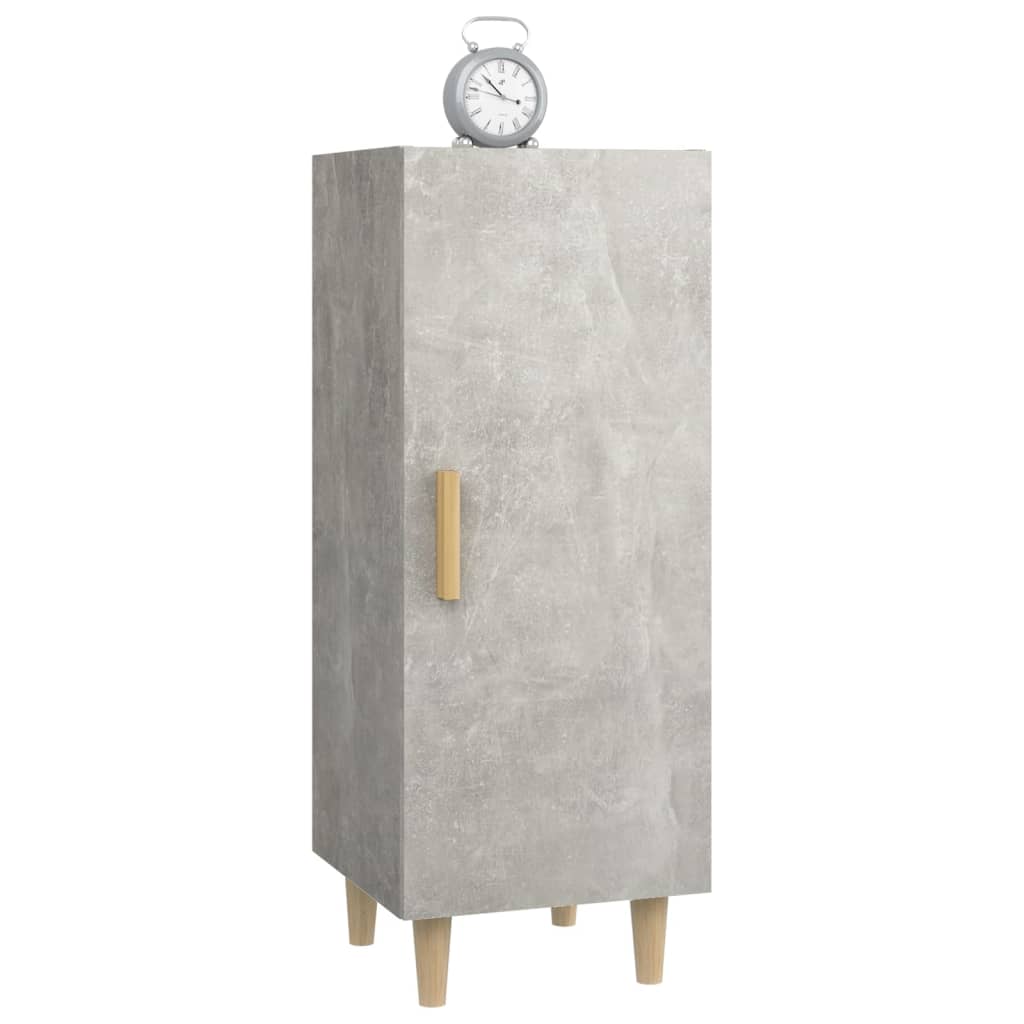 Komoda siva boja betona 34,5x34x90 cm od konstruiranog drva