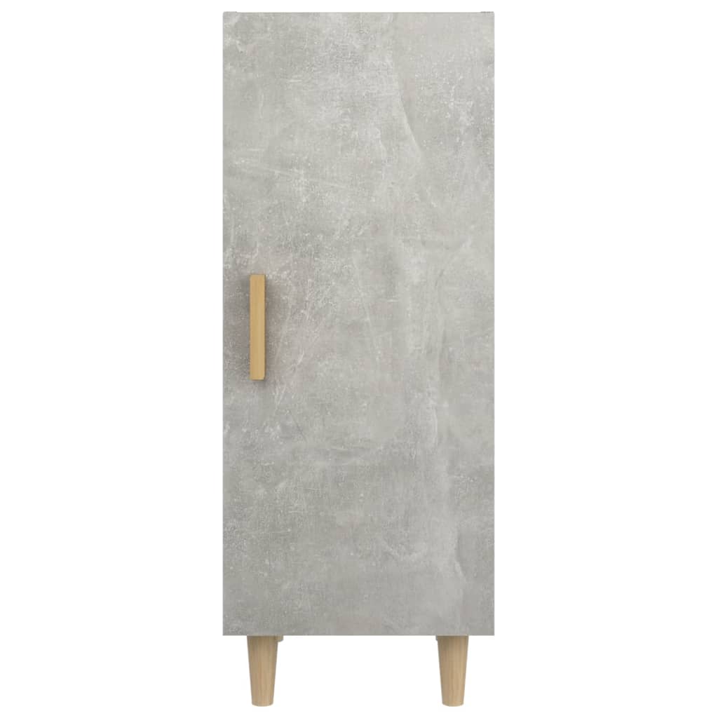 Komoda siva boja betona 34,5x34x90 cm od konstruiranog drva