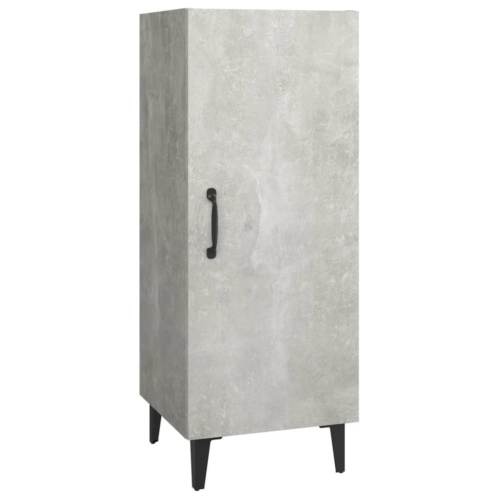 Komoda siva boja betona 34,5x34x90 cm od konstruiranog drva
