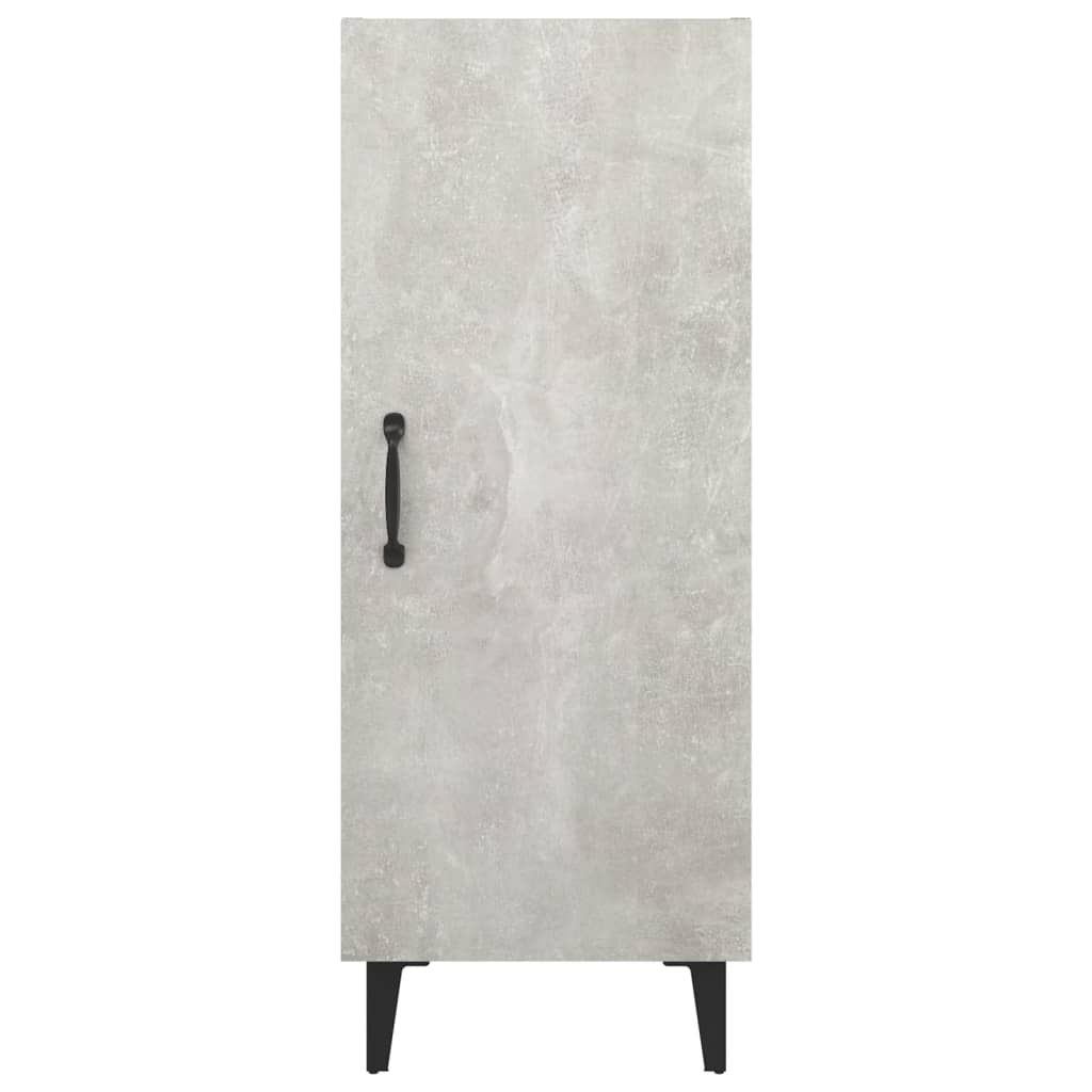 Komoda siva boja betona 34,5x34x90 cm od konstruiranog drva