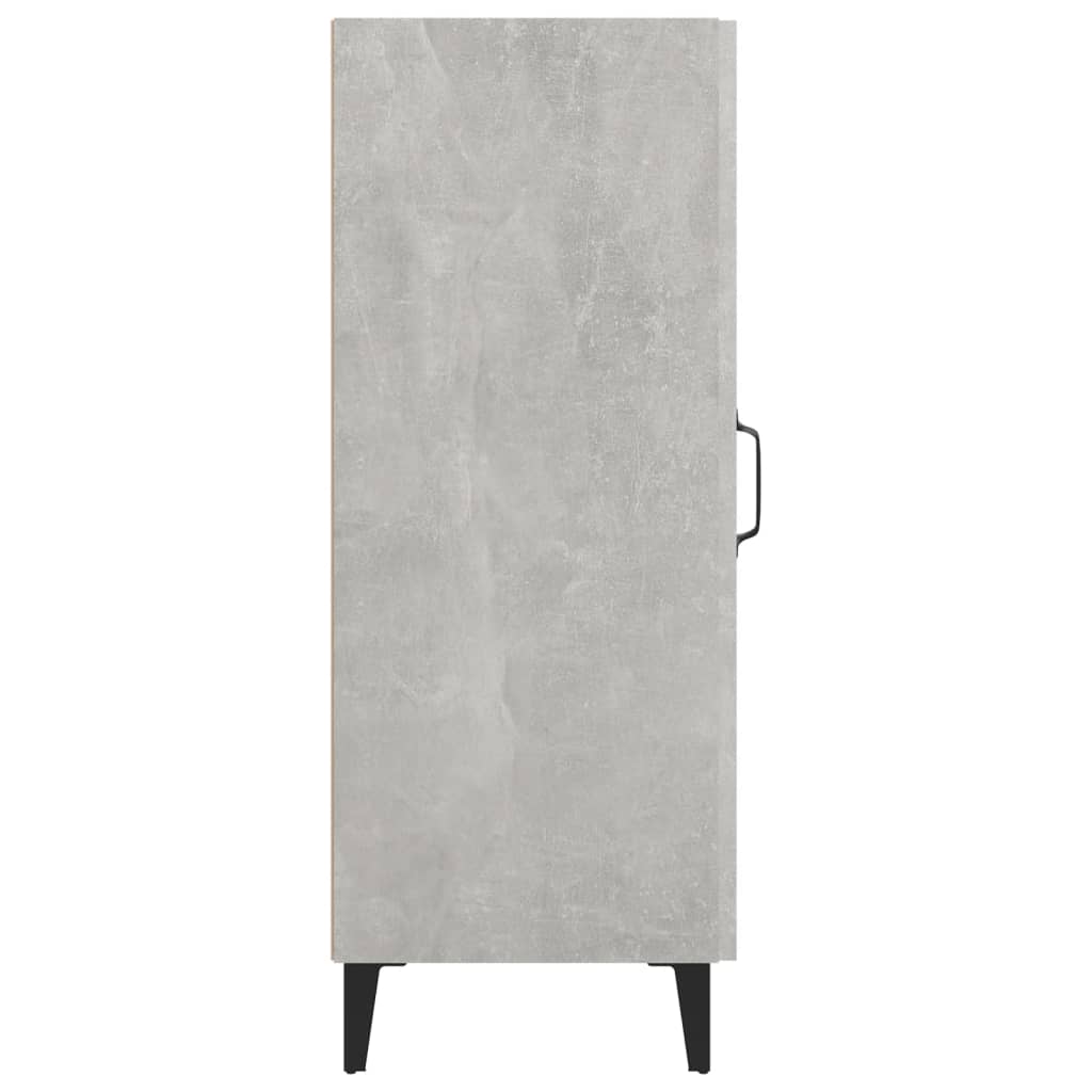 Komoda siva boja betona 34,5x34x90 cm od konstruiranog drva