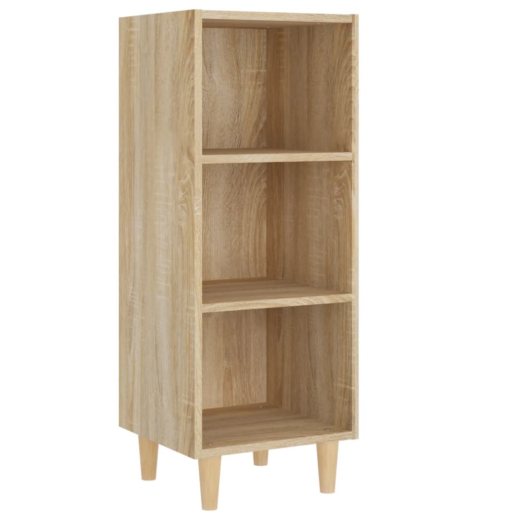 Komoda boja dimljenog sonome 34,5x32,5x90 cm konstruirano drvo