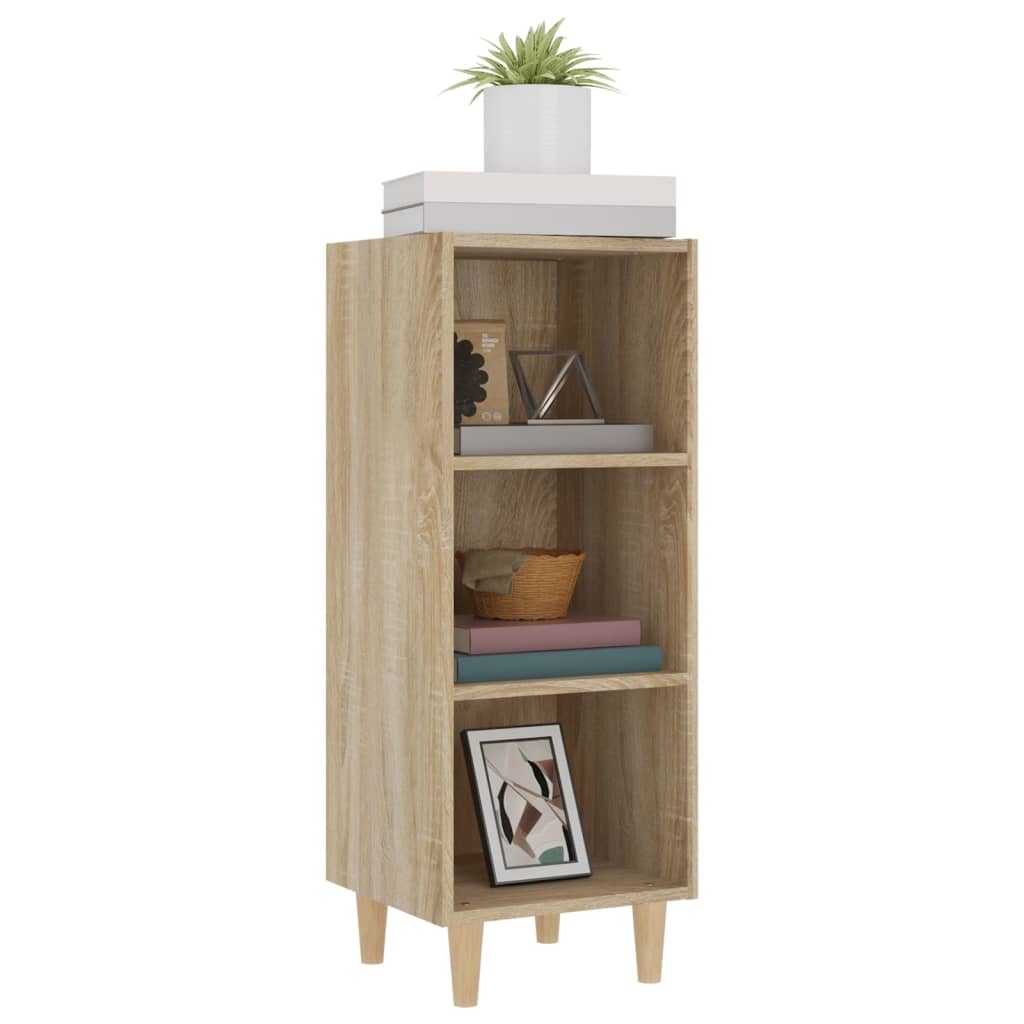Komoda boja dimljenog sonome 34,5x32,5x90 cm konstruirano drvo