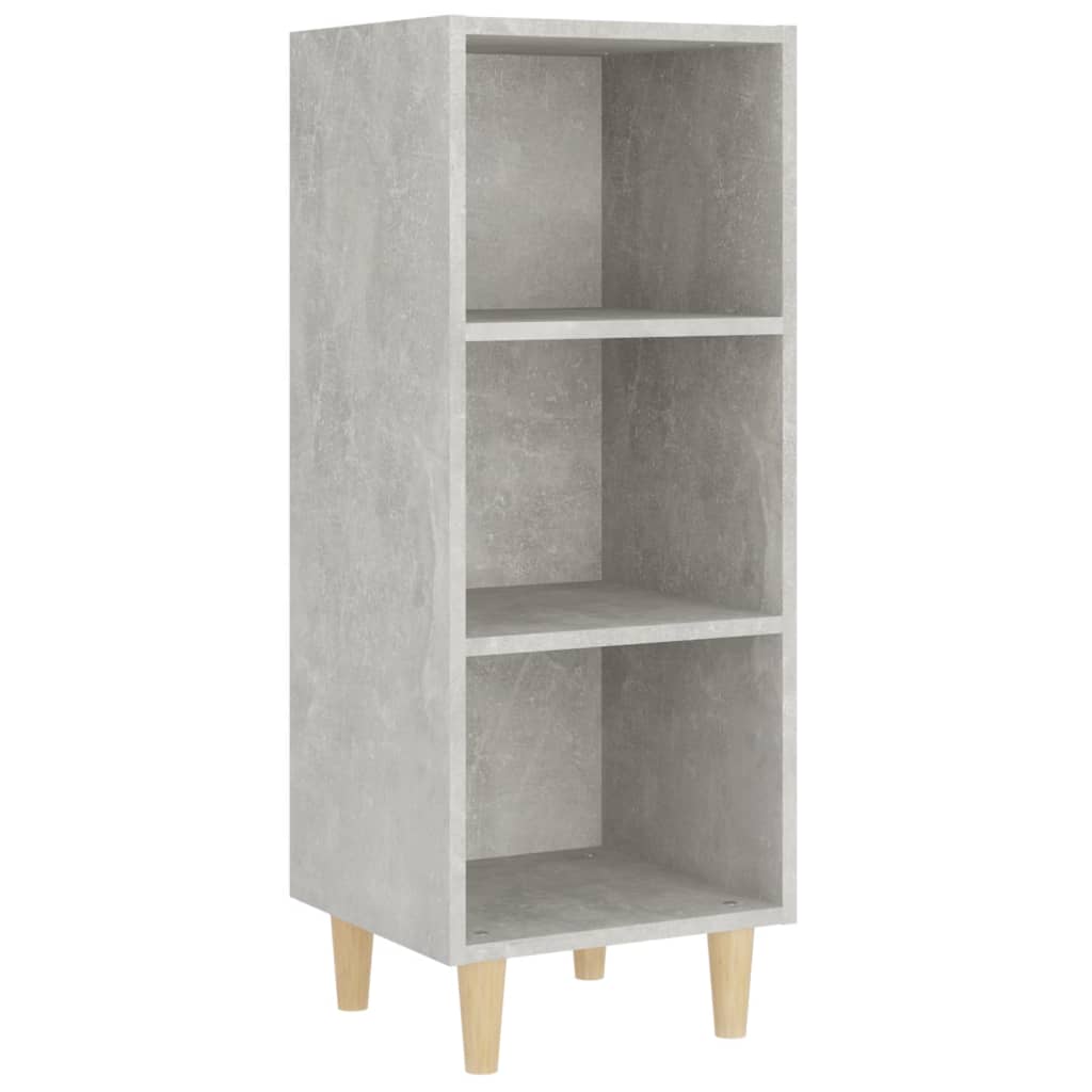 Komoda siva boja betona 34,5x32,5x90 cm od konstruiranog drva