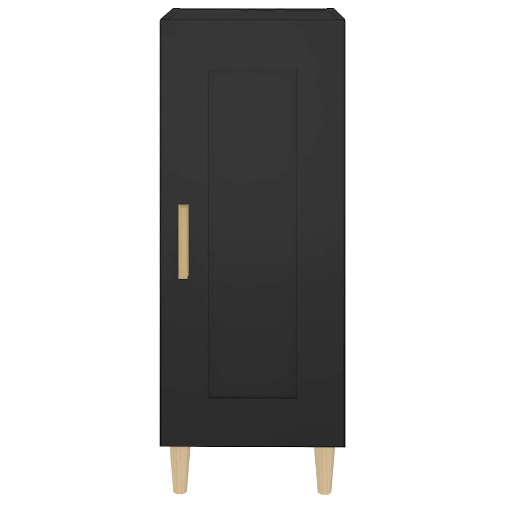 Komoda crna 34,5 x 34 x 90 cm od konstruiranog drva