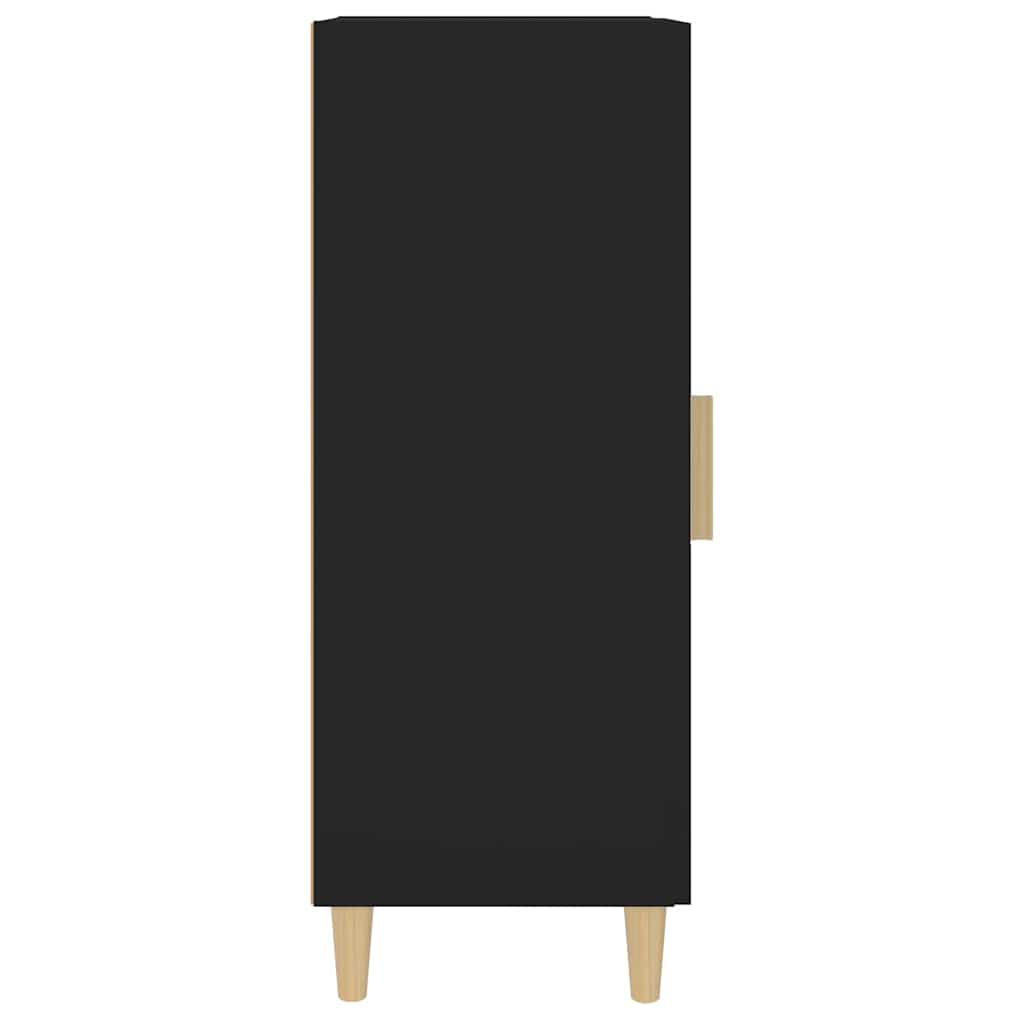 Komoda crna 34,5 x 34 x 90 cm od konstruiranog drva