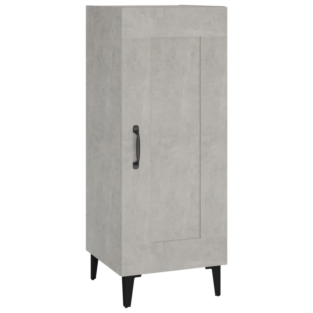Komoda siva boja betona 34,5x34x90 cm od konstruiranog drva