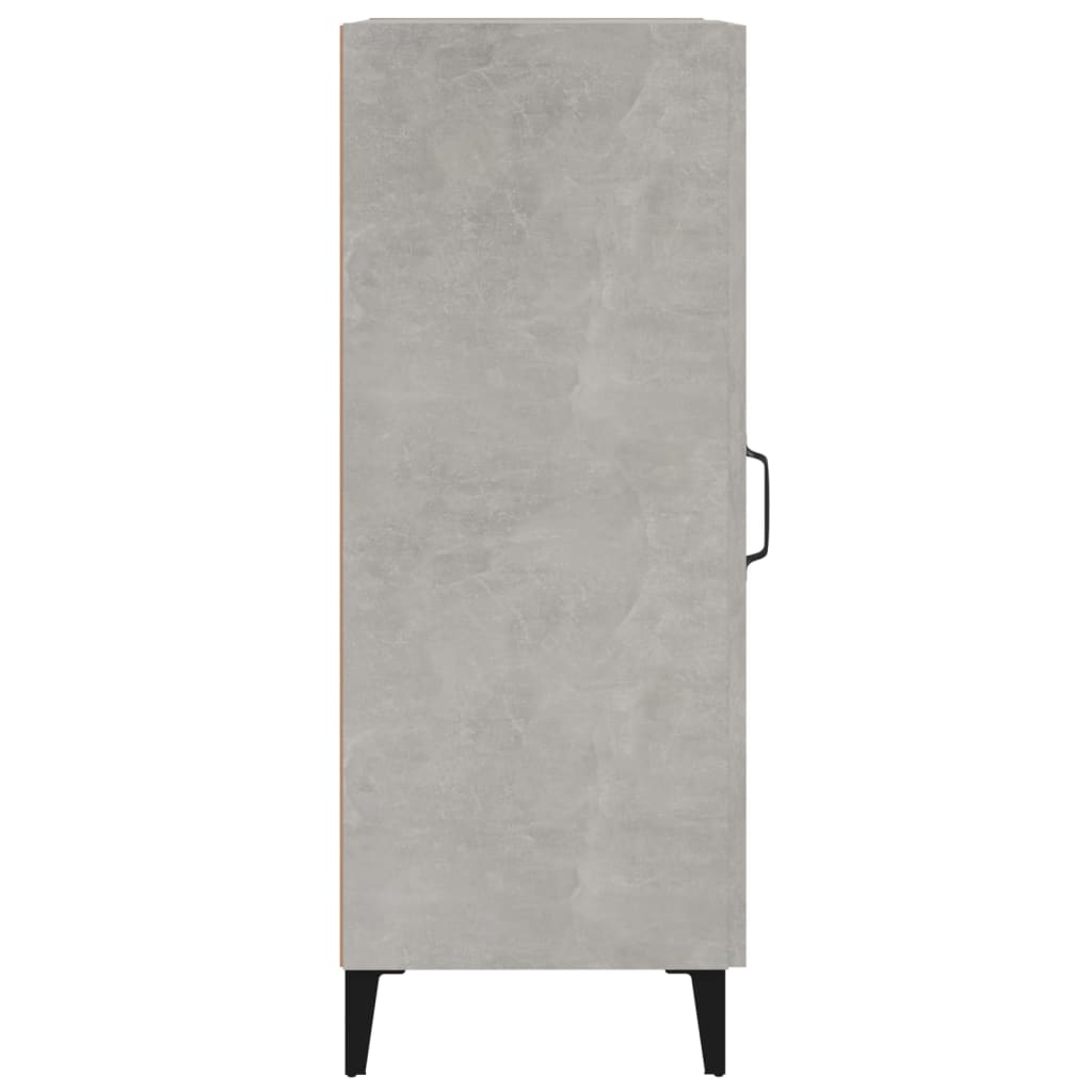 Komoda siva boja betona 34,5x34x90 cm od konstruiranog drva