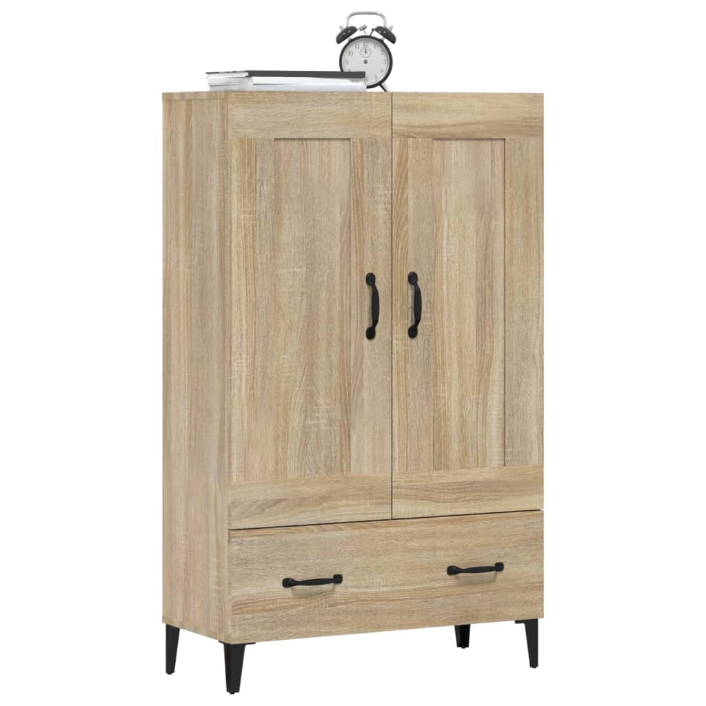 Visoka komoda boja hrasta sonome 70x31x115 cm konstruirano drvo