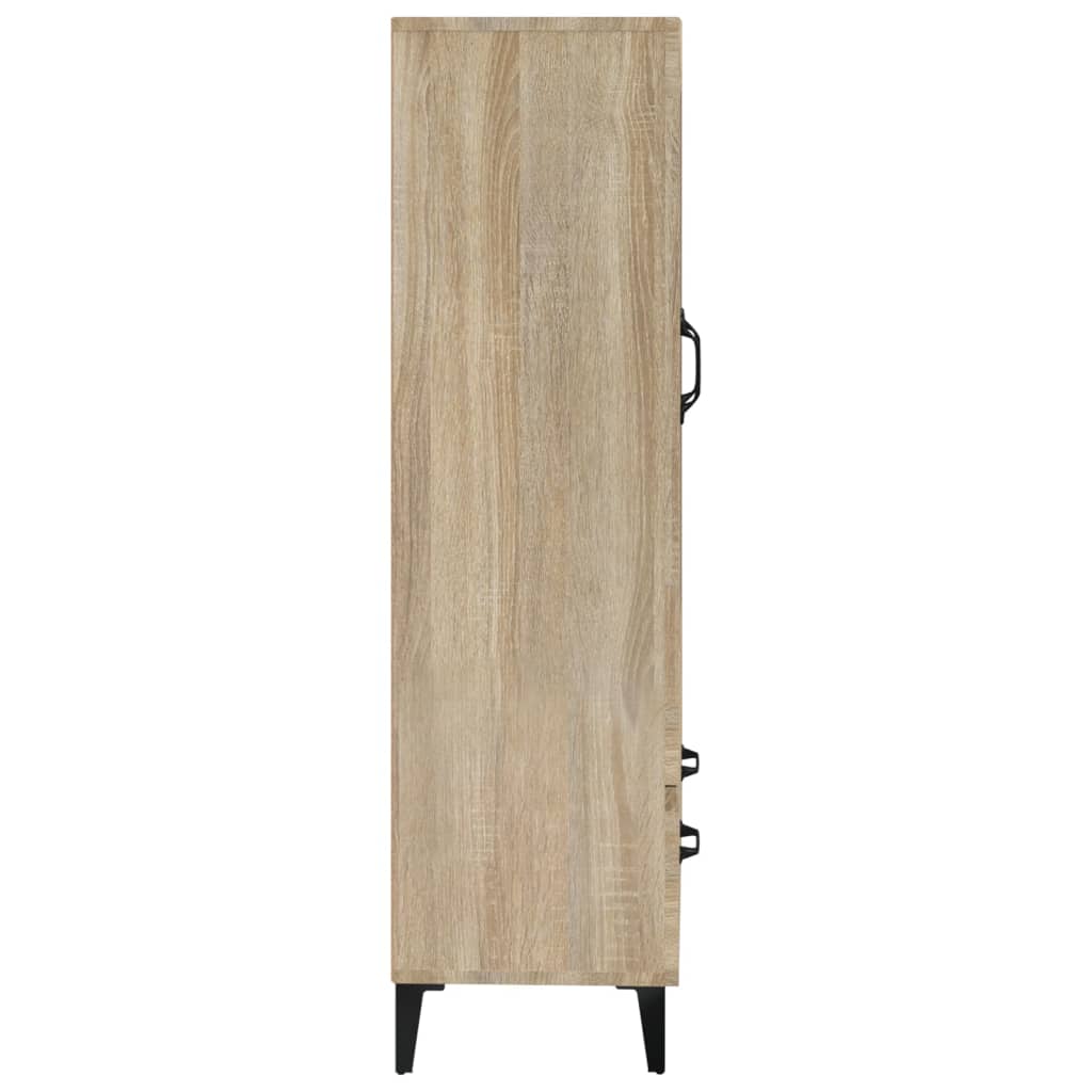 Visoka komoda boja hrasta sonome 70x31x115 cm konstruirano drvo