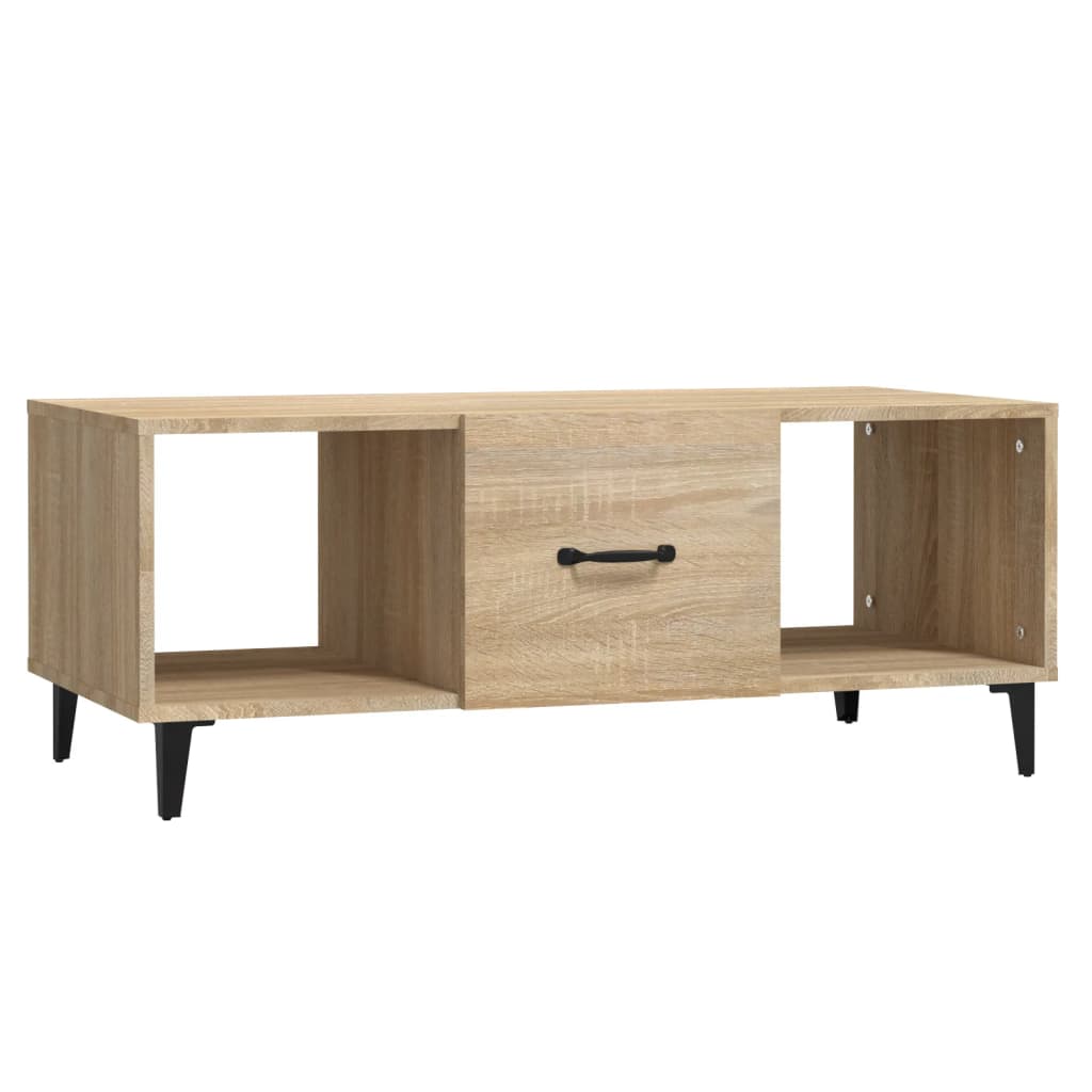 Stolić za kavu boja hrasta 102x50x40 cm konstruirano drvo