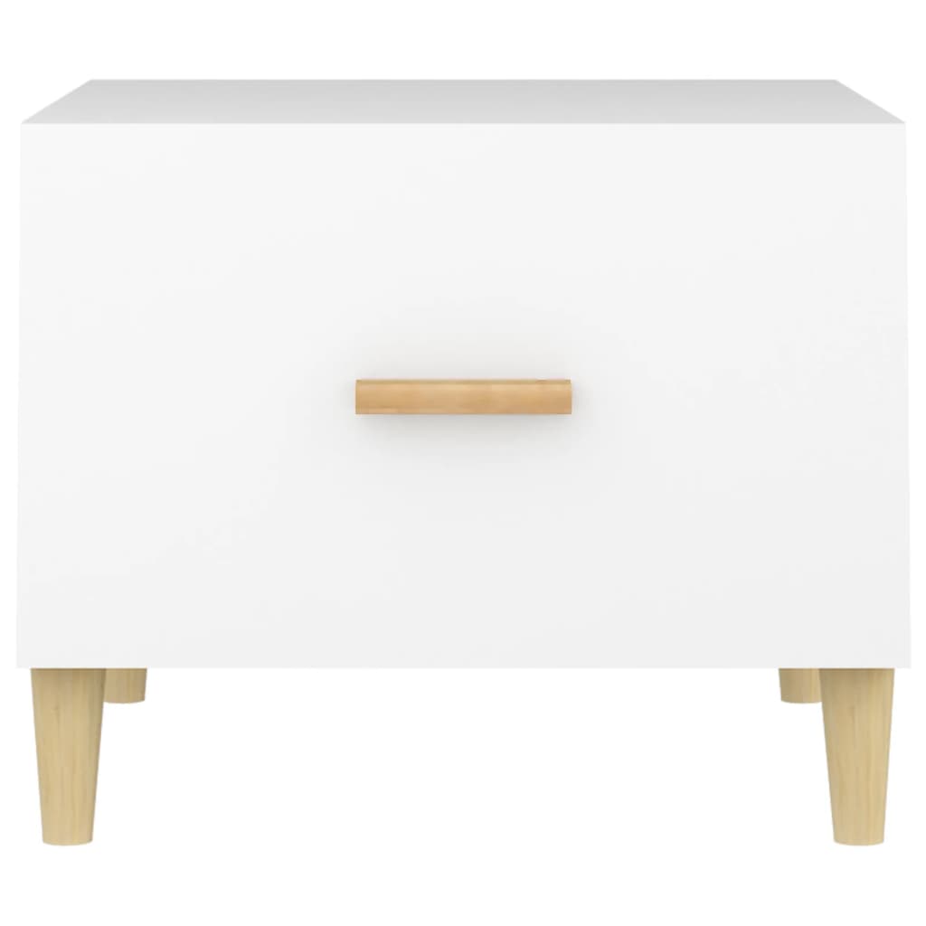 Stolići za kavu 2 kom bijeli 50x50x40 cm od konstruiranog drva