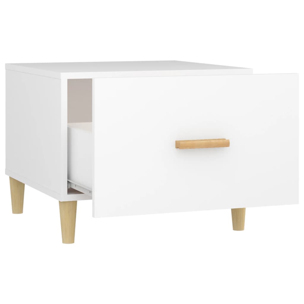 Stolići za kavu 2 kom bijeli 50x50x40 cm od konstruiranog drva