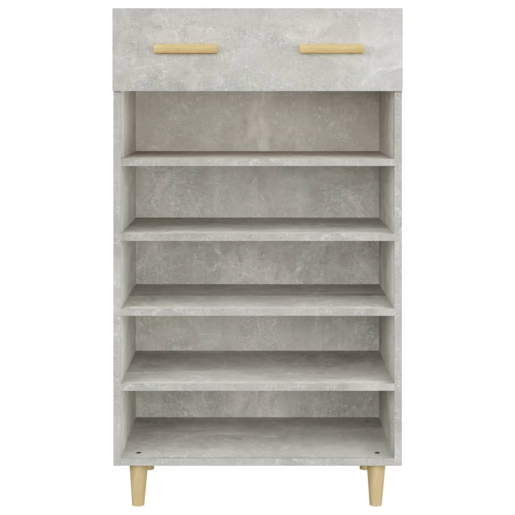 Ormarić za cipele boja betona 60x35x105 cm konstruirano drvo