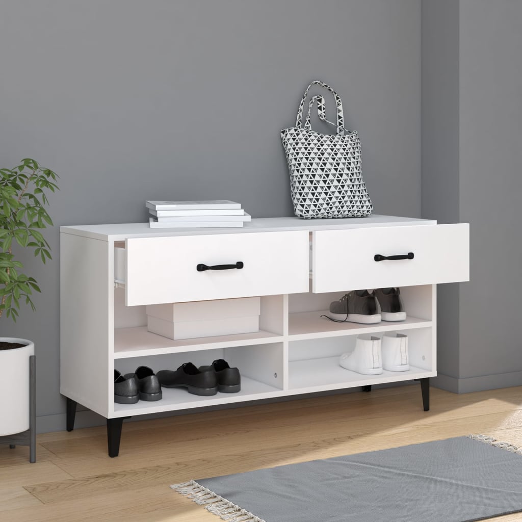 Ormarić za cipele bijela 102x35x55 cm od konstruiranog drva