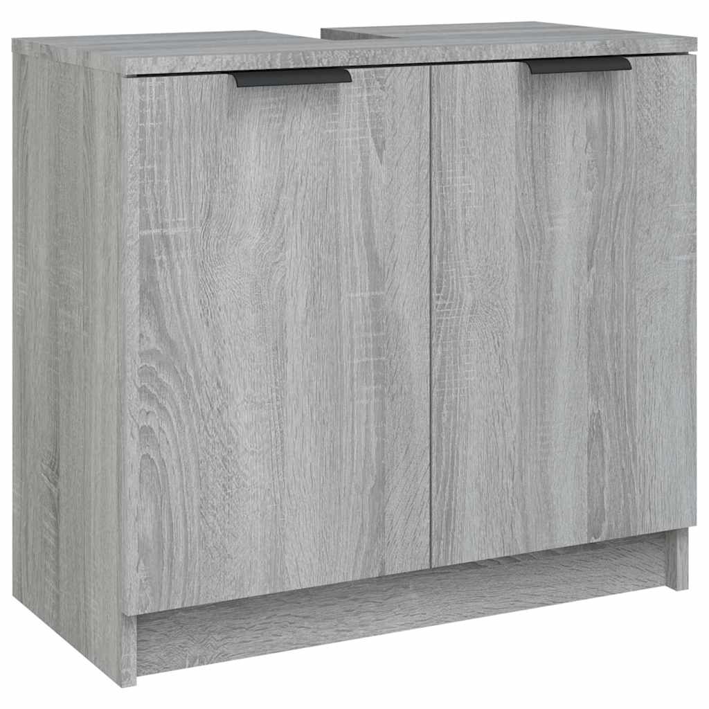 Kupaonski ormarić sivi hrast 64,5x33,5x59 cm konstruirano drvo
