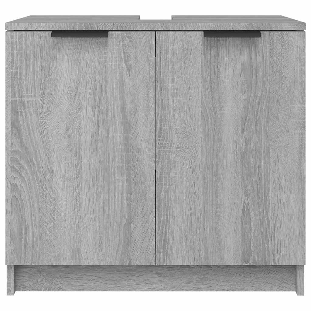 Kupaonski ormarić sivi hrast 64,5x33,5x59 cm konstruirano drvo
