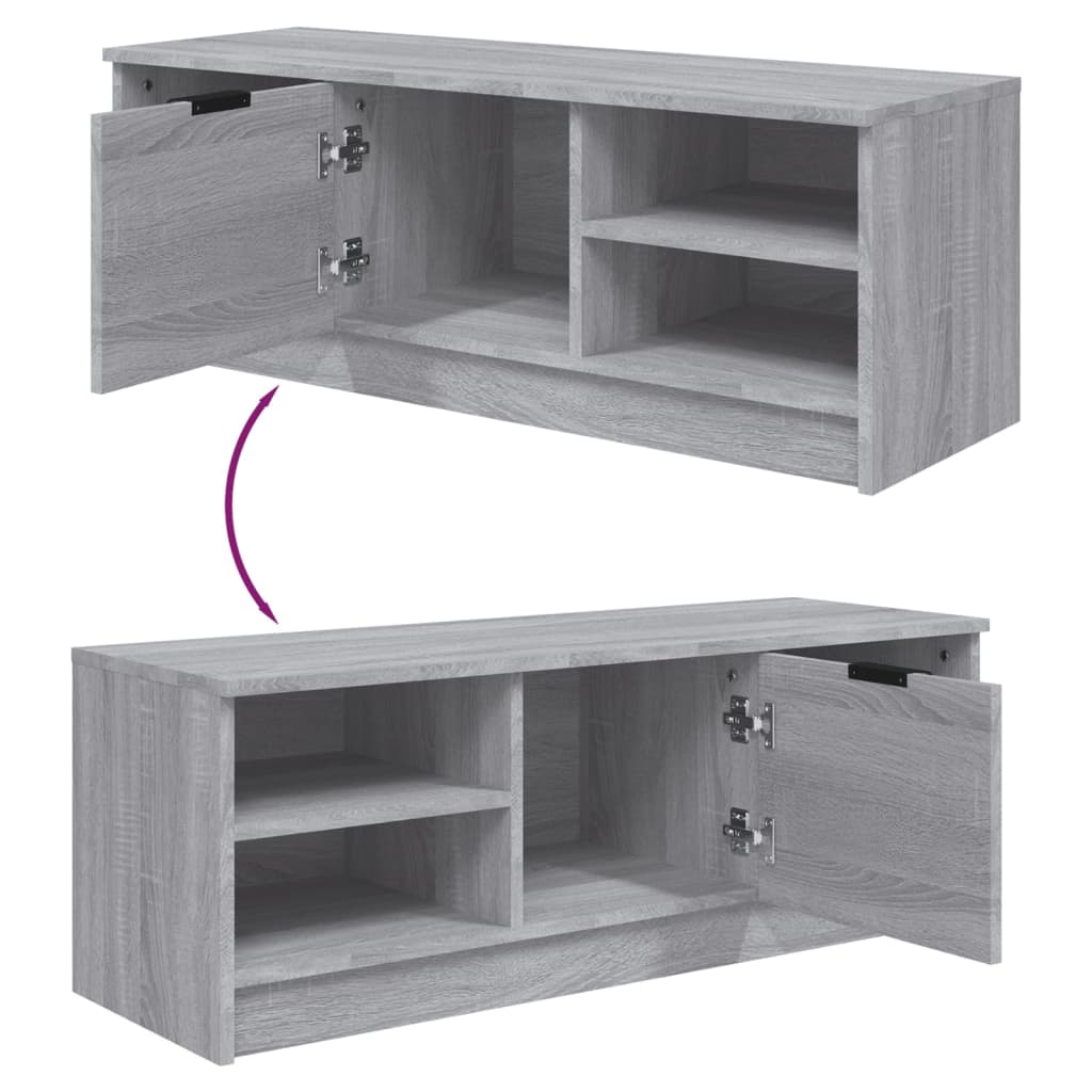 TV ormarić boja hrasta sonome 102x35,5x36,5cm konstruirano drvo