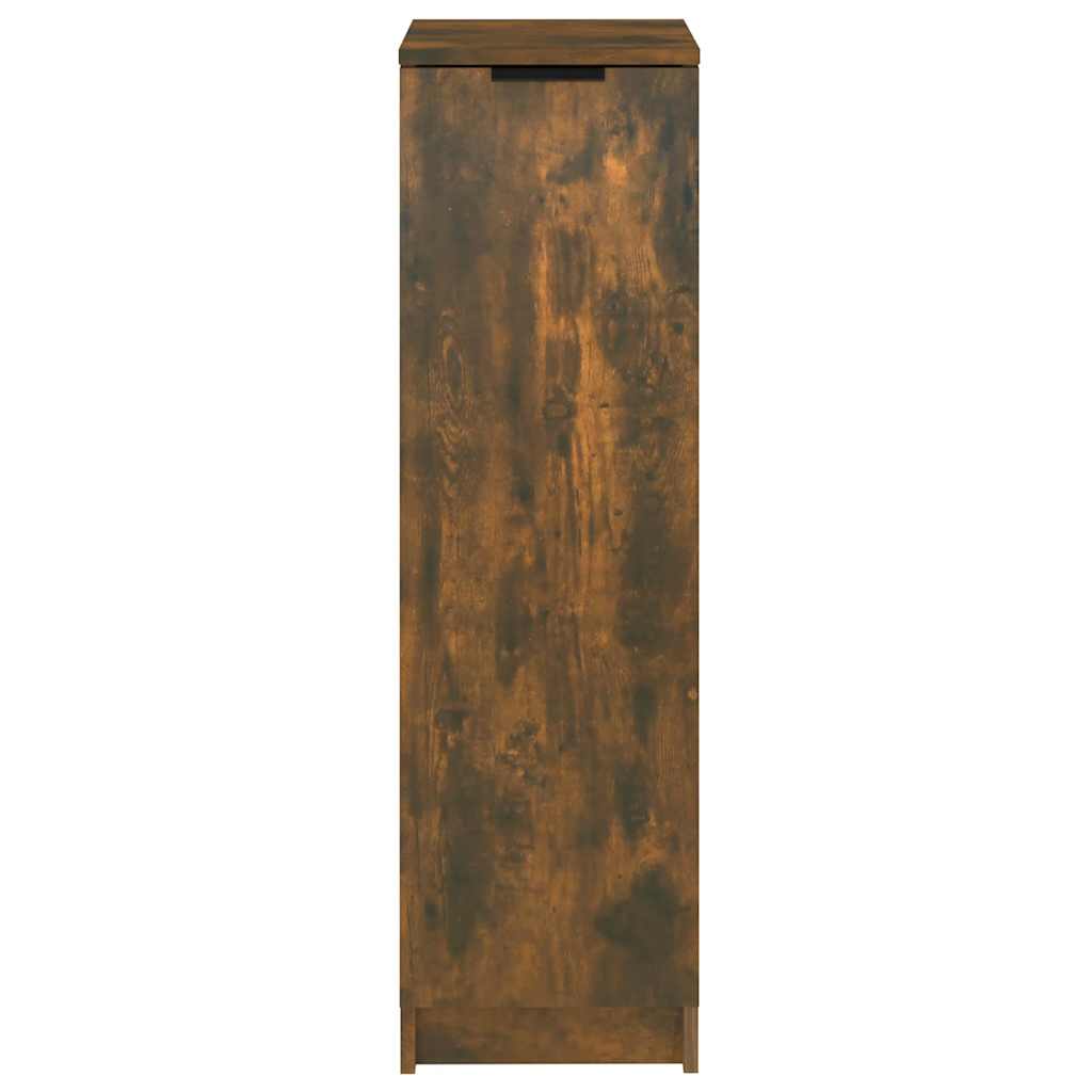 Ormarić za cipele dimljeni hrast 30x35x100 cm konstruirano drvo
