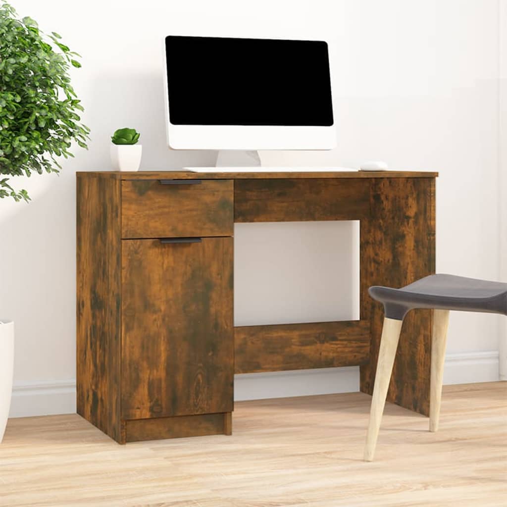 Radni stol boja dimljenog hrasta 100x50x75 cm konstruirano drvo