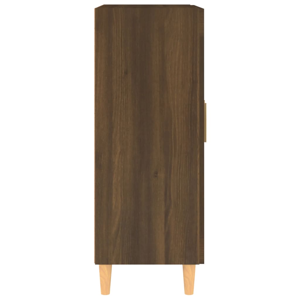 Komoda boja smeđeg hrasta 69,5 x 34 x 90 cm konstruirano drvo