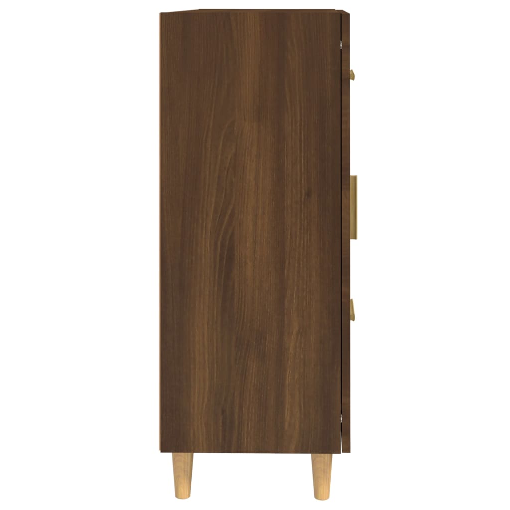 Komoda boja smeđeg hrasta 69,5 x 34 x 90 cm konstruirano drvo