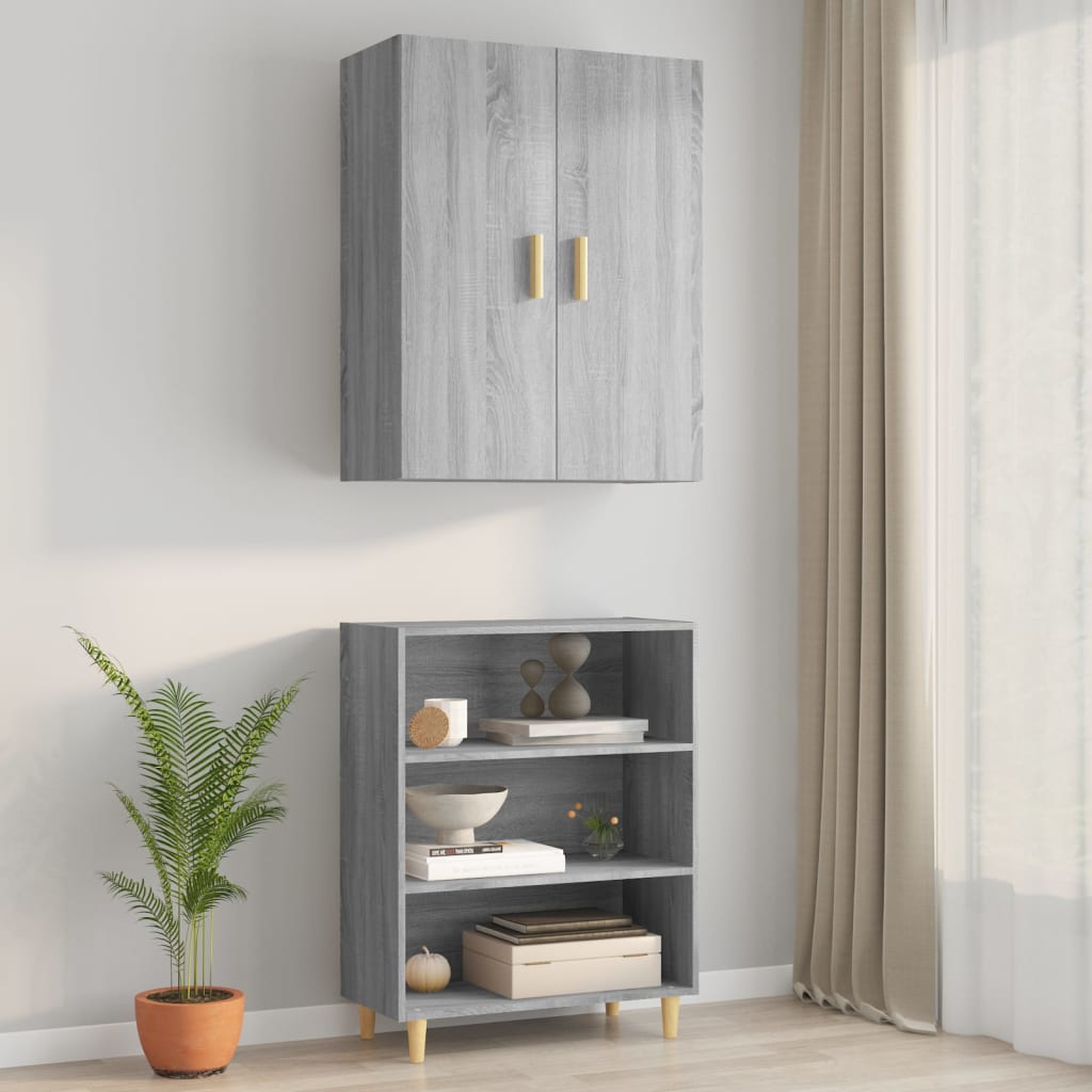 Viseći zidni ormarić boja sivog hrasta sonome 69,5 x 34 x 90 cm