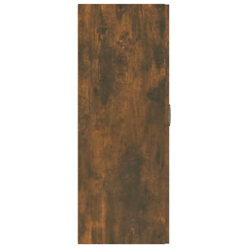 Viseći ormarić dimljeni hrast 69,5x34x90 cm konstruirano drvo
