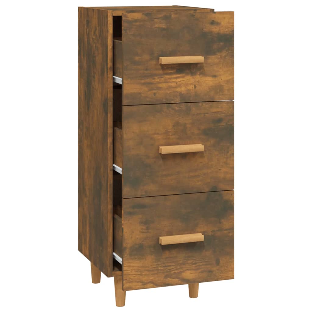 Komoda boja dimljenog hrasta 34,5x34x90 cm konstruirano drvo