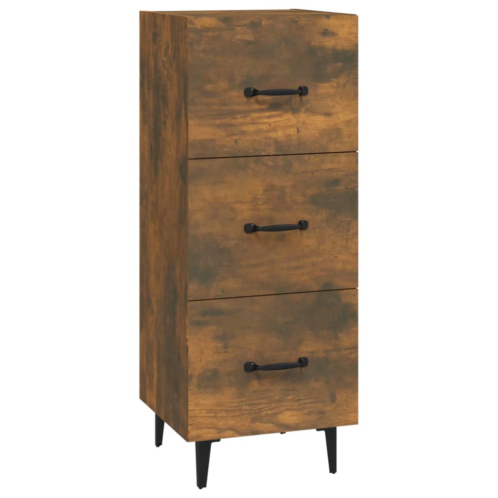 Komoda boja dimljenog hrasta 34,5x34x90 cm konstruirano drvo