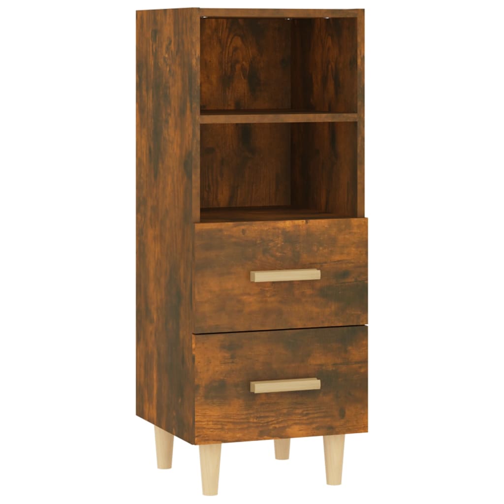 Komoda boja dimljenog hrasta 34,5x34x90 cm konstruirano drvo