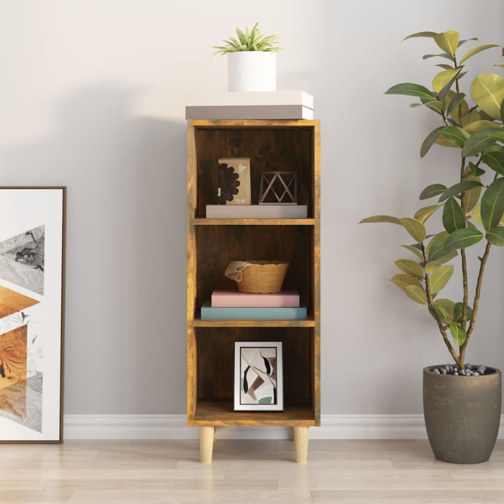 Komoda boja dimljenog hrasta 34,5x32,5x90 cm konstruirano drvo