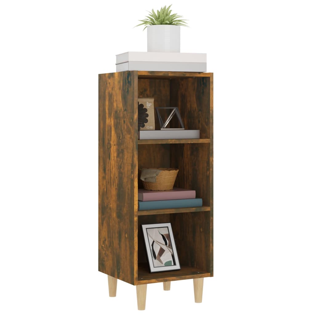 Komoda boja dimljenog hrasta 34,5x32,5x90 cm konstruirano drvo
