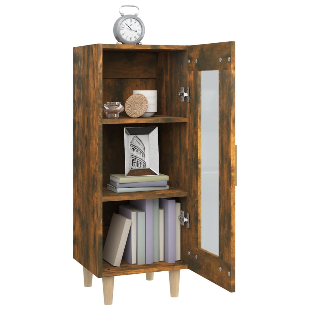 Komoda boja dimljenog hrasta 34,5x34x90 cm konstruirano drvo