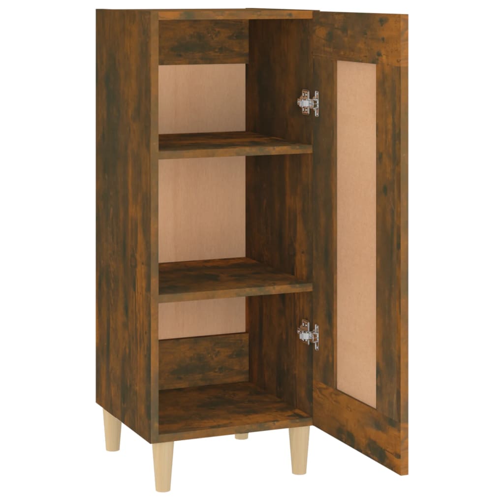 Komoda boja dimljenog hrasta 34,5x34x90 cm konstruirano drvo