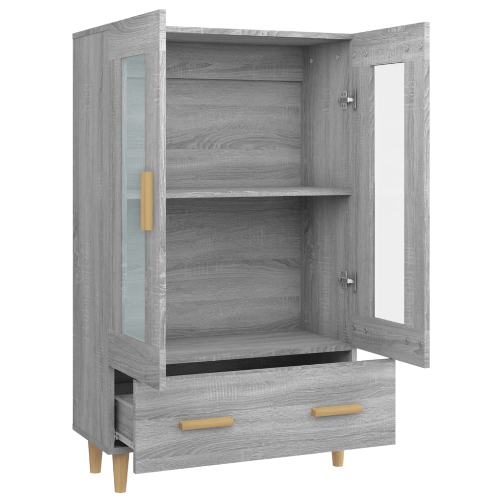 Visoka komoda boja hrasta sonome 70x31x115 cm konstruirano drvo