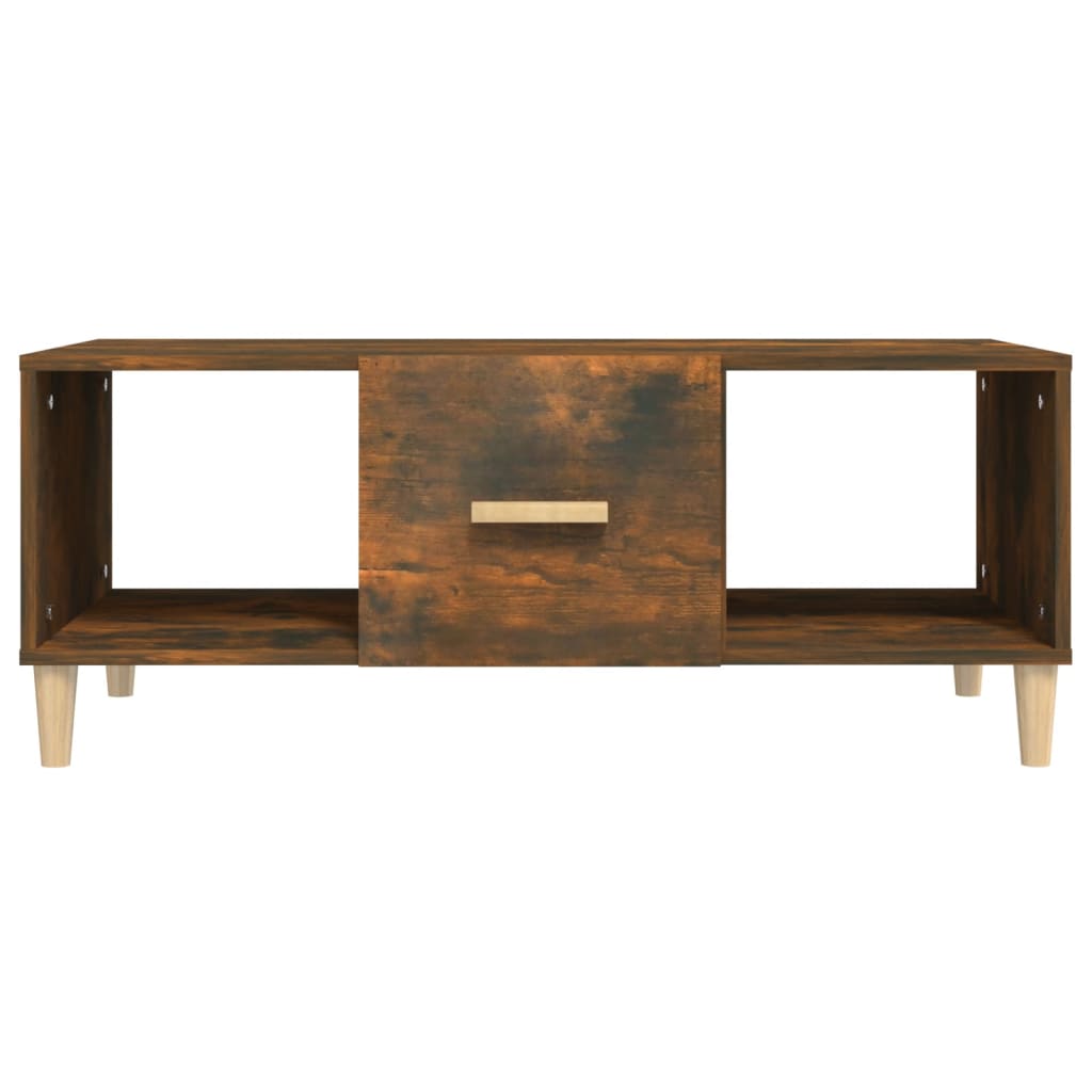 Stolić za kavu boja hrasta 102 x 50 x 40 cm konstruirano drvo